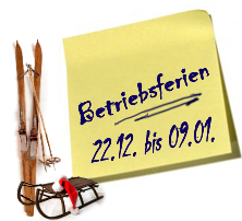 Betriebsferien Herbst 2023